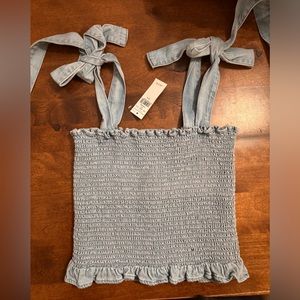 NWT American Eagle Denim Crop Top